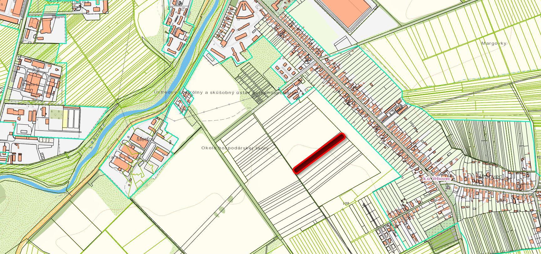 Vrbovec – orná pôda, poľnohospodárske využitie, výmera 1,1 ha
