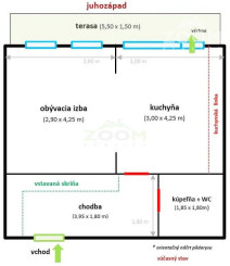 Veľký Šariš - 1 izbový byt s terasou, 44m2
