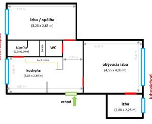 ul. Višňová – moderný 2,5 izbový zrekonštruovaný byt, 64 m2