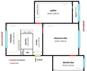 ul. Važecká – 3 izbový kompletne zrekonštruovaný byt s loggiou