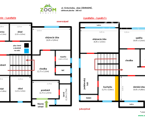 Obec Záhradné - dvojposchodový tehlový RD s veľkou záhradou