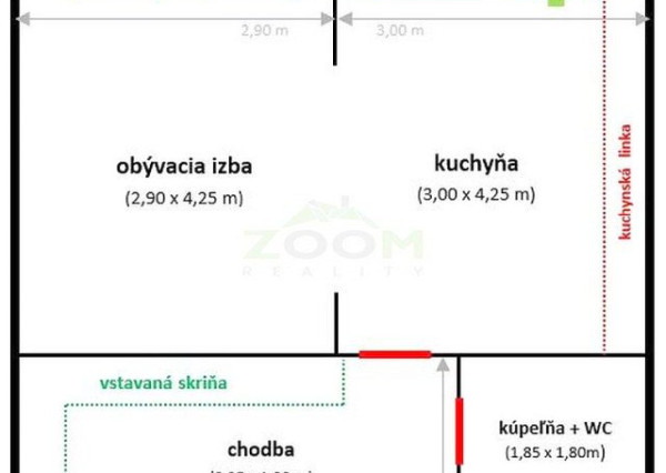 Veľký Šariš - 1 izbový byt s terasou, 44m2