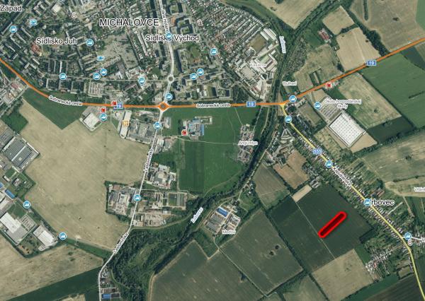 Vrbovec – orná pôda, poľnohospodárske využitie, výmera 1,1 ha