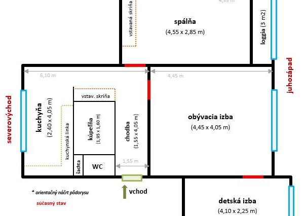 ul. Važecká – 3 izbový kompletne zrekonštruovaný byt s loggiou